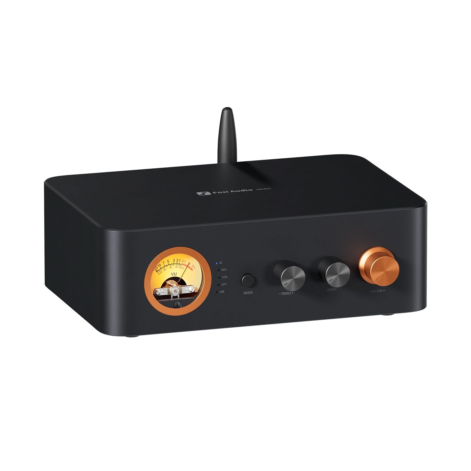 Fosi Audio MC351 2.1 Channel Integrated Amplifier with DAC VU Meter