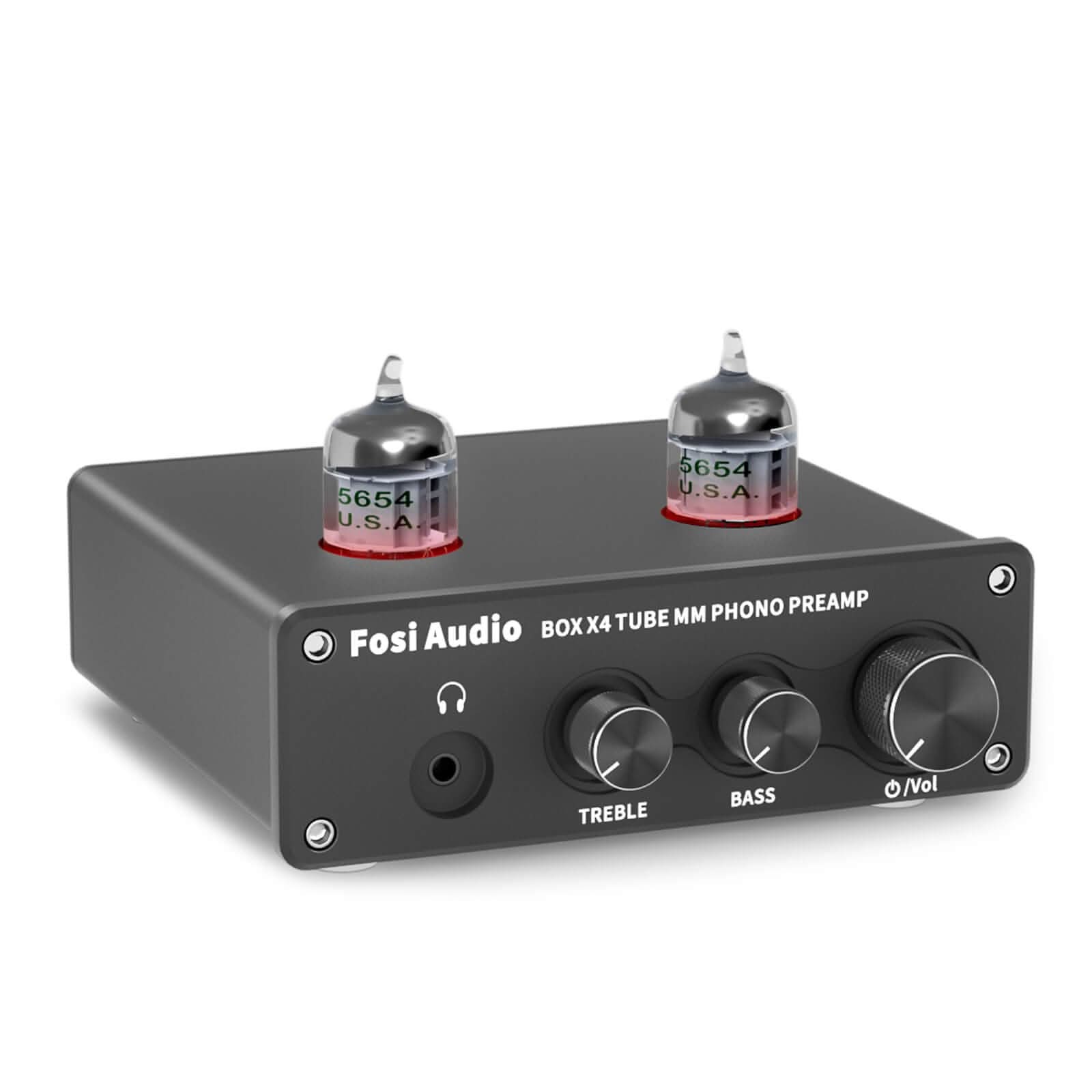 Fosi Audio Box X4 Tube Phono Preamp MM Bass Treble