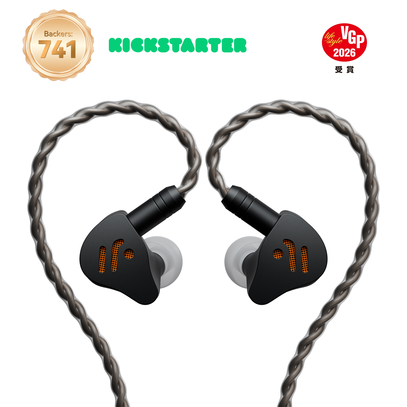 Fosi Audio IM4 Open-Back IEM Earphones 10mm Dynamic Driver